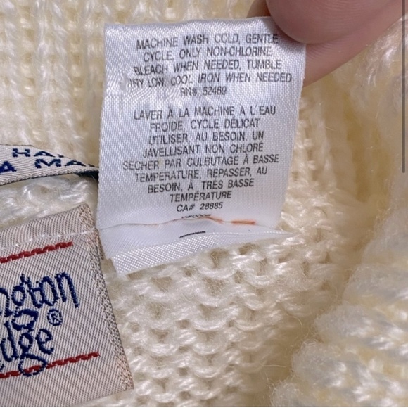 Vintage Huntington Ridge Hand Knit Turtleneck Sweater L - Picture 4 of 13